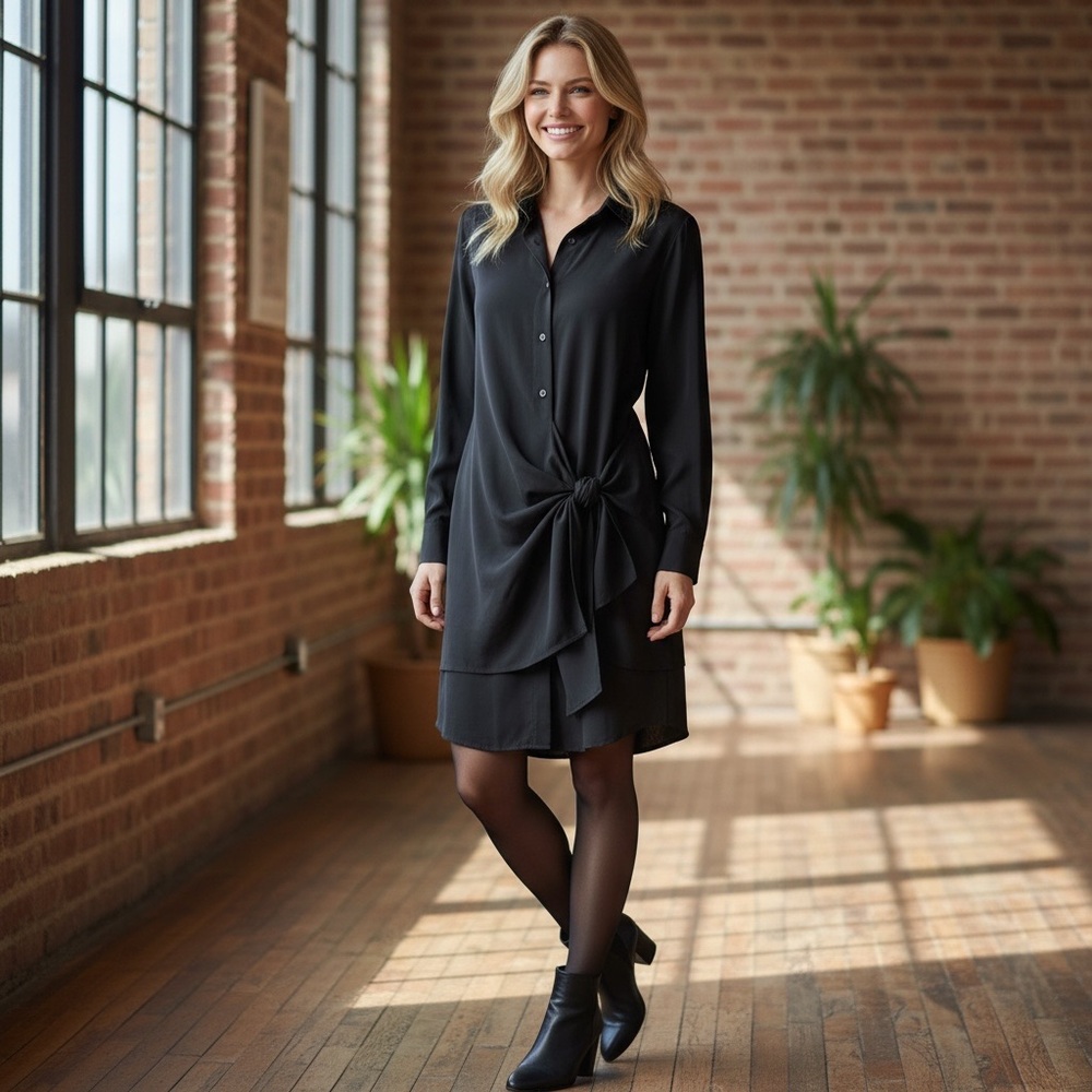 NWT Thakoon Women’s Silk Shirt Dress Elegant Chic Workwear